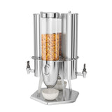 Corn Flakes Dispenser  ve Sütlük Hazneli Döner Mekanizmalı Dörtlü